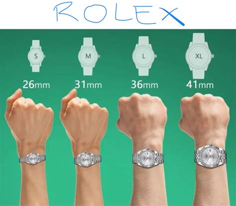 rolex watch bracelet size chart.